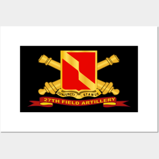 27th Field Artillery w Br - Ribbon Posters and Art